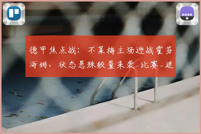 德甲焦点战：不莱梅主场迎战霍芬海姆，状态悬殊较量来袭_比赛_进攻_欧冠